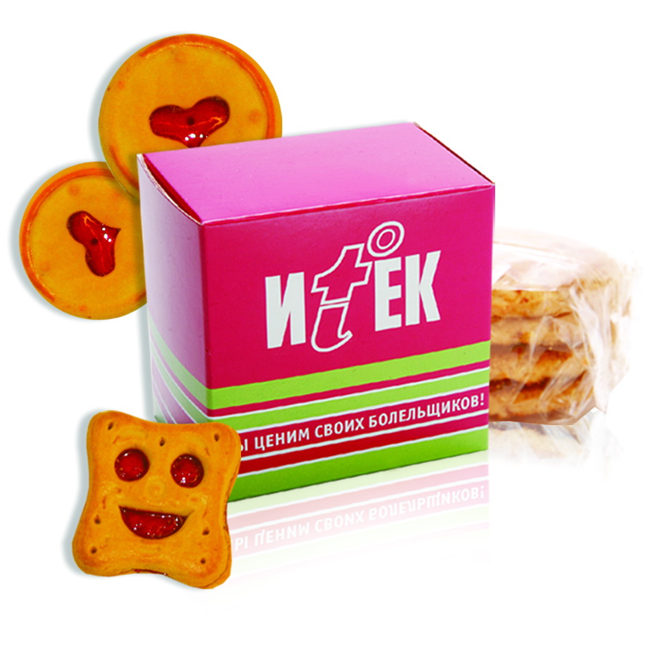 Хрустящее печенье в коробочках с логотипом